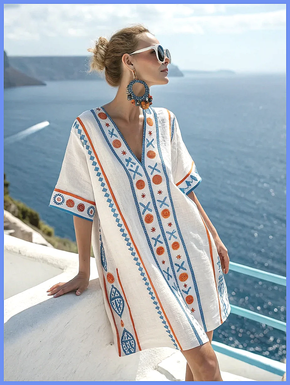 Women's 2025 Summer V-Neck Flo - Dresses 评论和价格