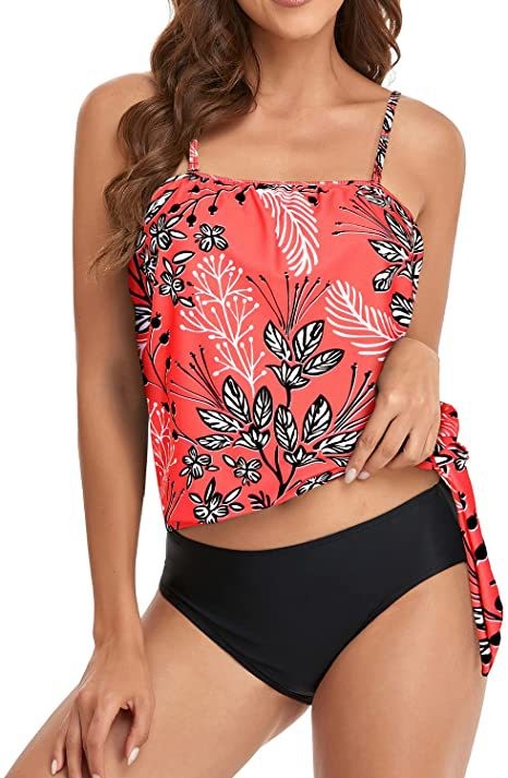 Tankini Woman Bikini Crop Top  - Tops 评论和价格