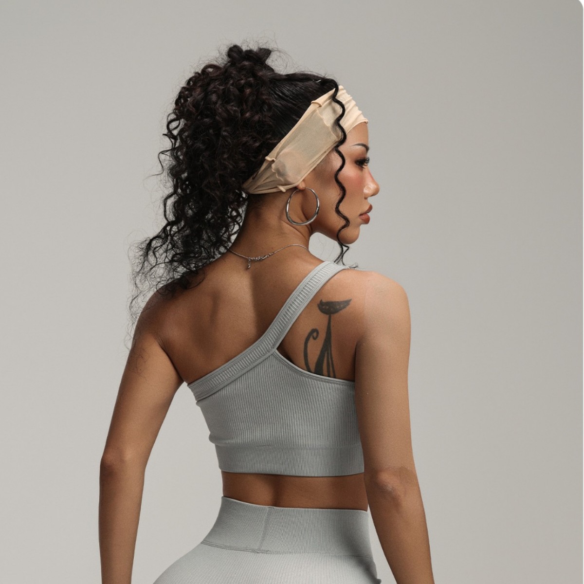 Women One Shoulder Ribbed Spor - Seamless Ribbed Workout Tank Top 评论和价格