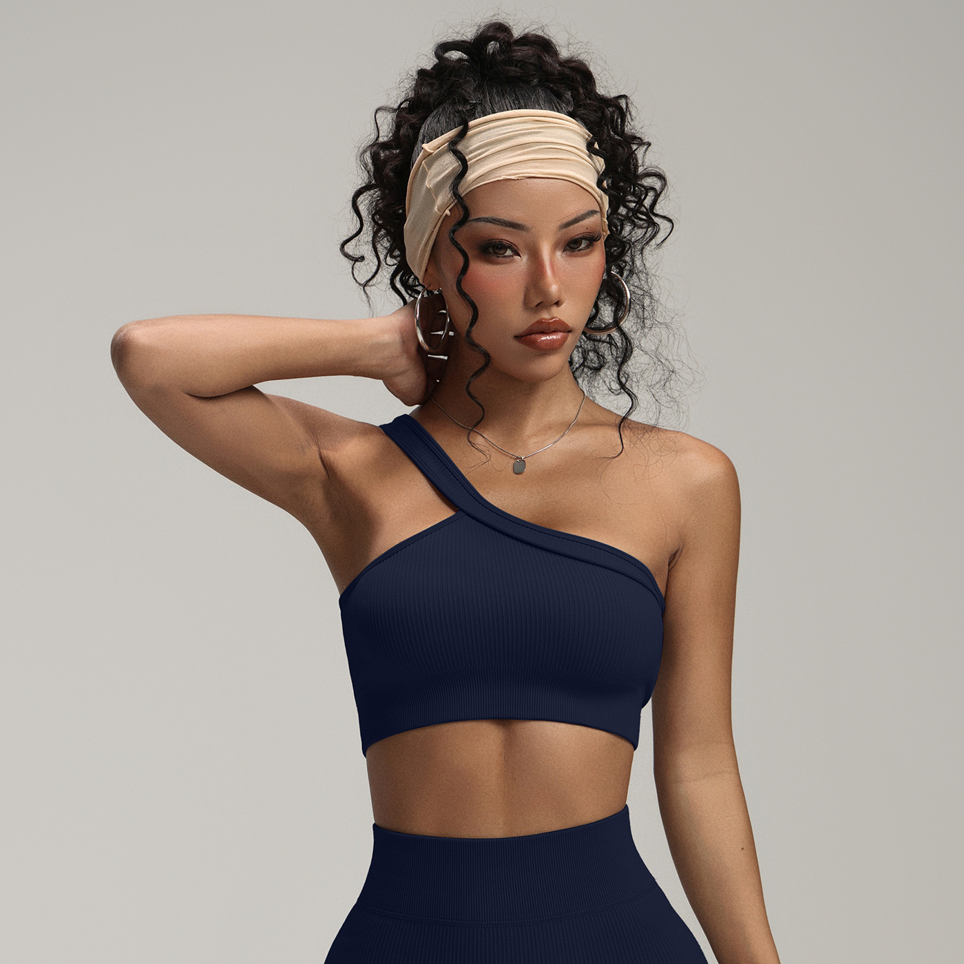 Women One Shoulder Ribbed Spor - Seamless Ribbed Workout Tank Top 评论和价格