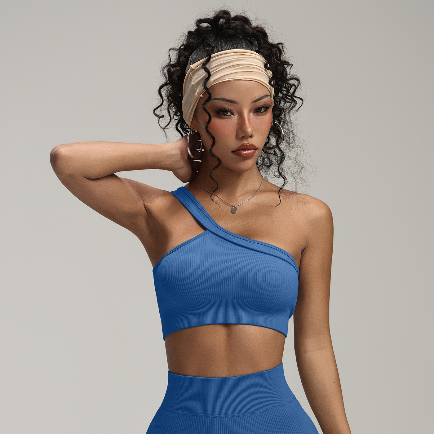 Women One Shoulder Ribbed Spor - Seamless Ribbed Workout Tank Top 评论和价格