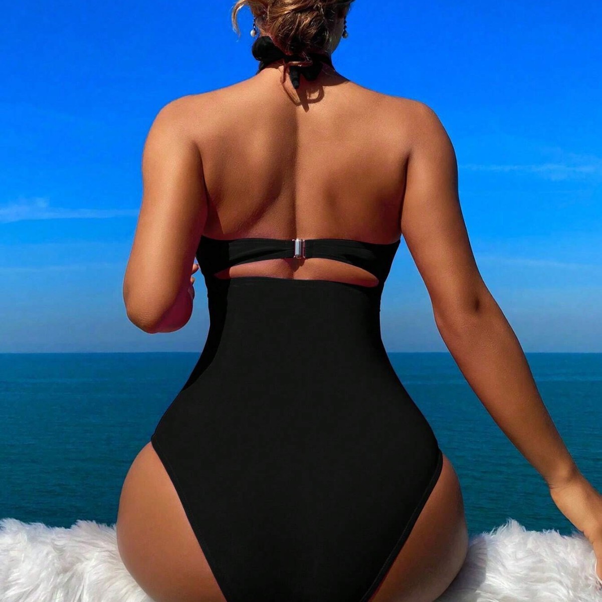 Women Swimsuit Halter Neck Sol - Swimwear 评论和价格