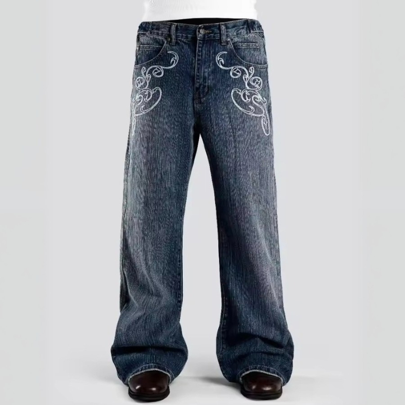 Retro Y2K 2 Pcs Set Street Sty - Jeans 评论和价格