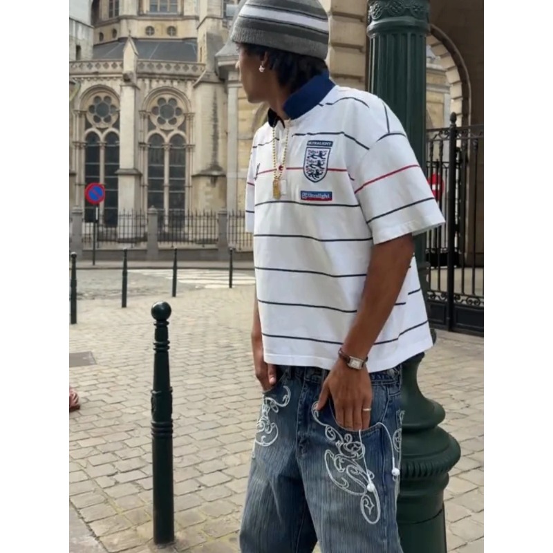 Retro Y2K 2 Pcs Set Street Sty - Jeans 评论和价格