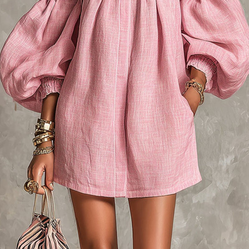2026 Summer New Off Shoulder P - Off Shoulder Puff Sleeve Sundress 评论和价格