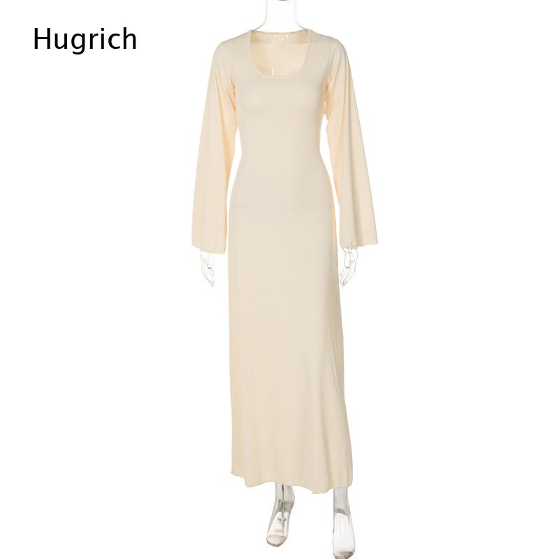 Women's Elegant Ribbed Knit Ma - Bodycon Long Sleeve Ribbed Dress 评论和价格
