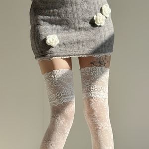 1 Pair Women's Over-Knee Socks - Jeans 评论和价格