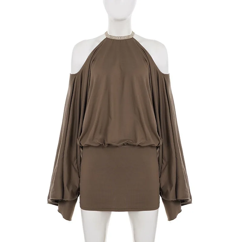 European American Hot Women Dr - Y2K Backless Halter Mini Dress 评论和价格
