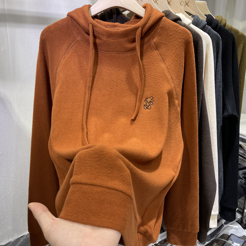Women's Fleece Lined Hoodie Sw - Korean Style A Line Shirt Dress 评论和价格