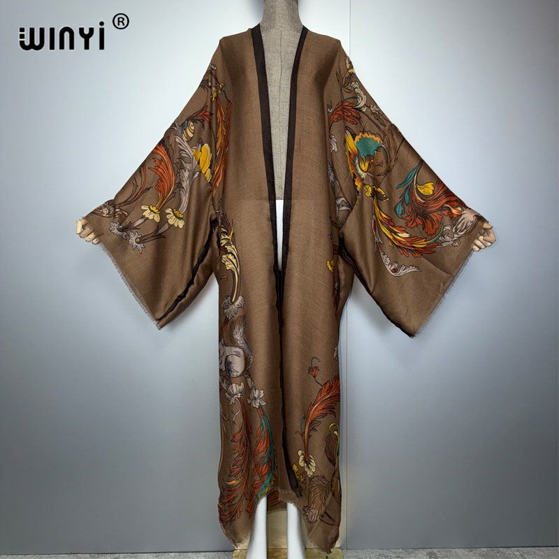WINYI Africa Boho Kimono Maxi  - Boho Summer Beach Maxi Dress 评论和价格