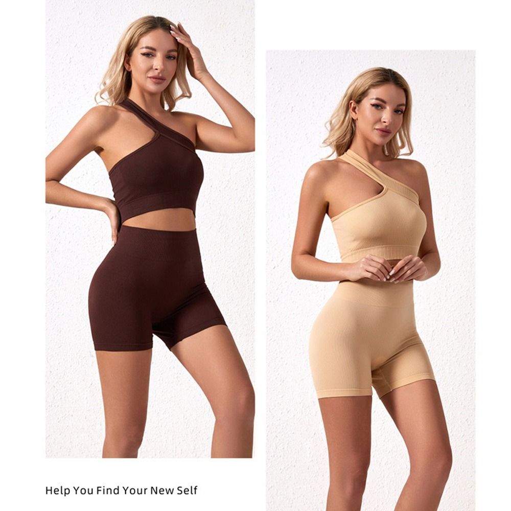 2Pcs Casual Seamless Women Wor - Seamless Ribbed Workout Tank Top 评论和价格