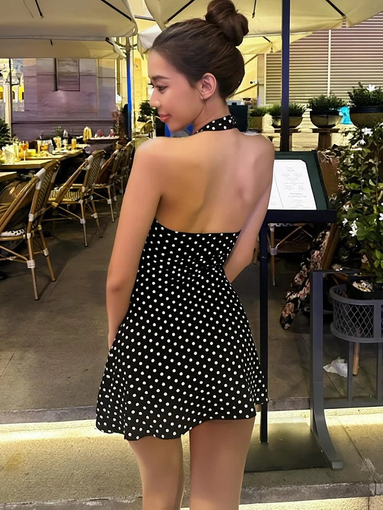 FDEY Trend Sexy Backless Dress - Y2K Backless Halter Mini Dress 评论和价格