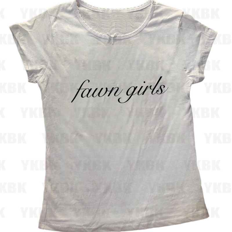 Y2K Letter Casual Clothes Emo  - Y2K Graphic Baby Tee Crop 评论和价格