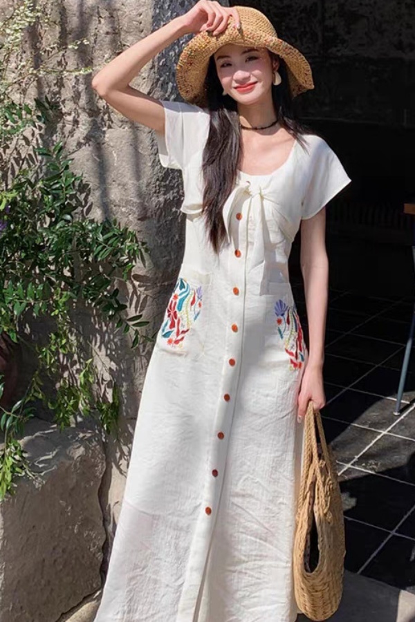 Women's Solid Short Sleeve Cre - Bodycon Long Sleeve Ribbed Dress 评论和价格