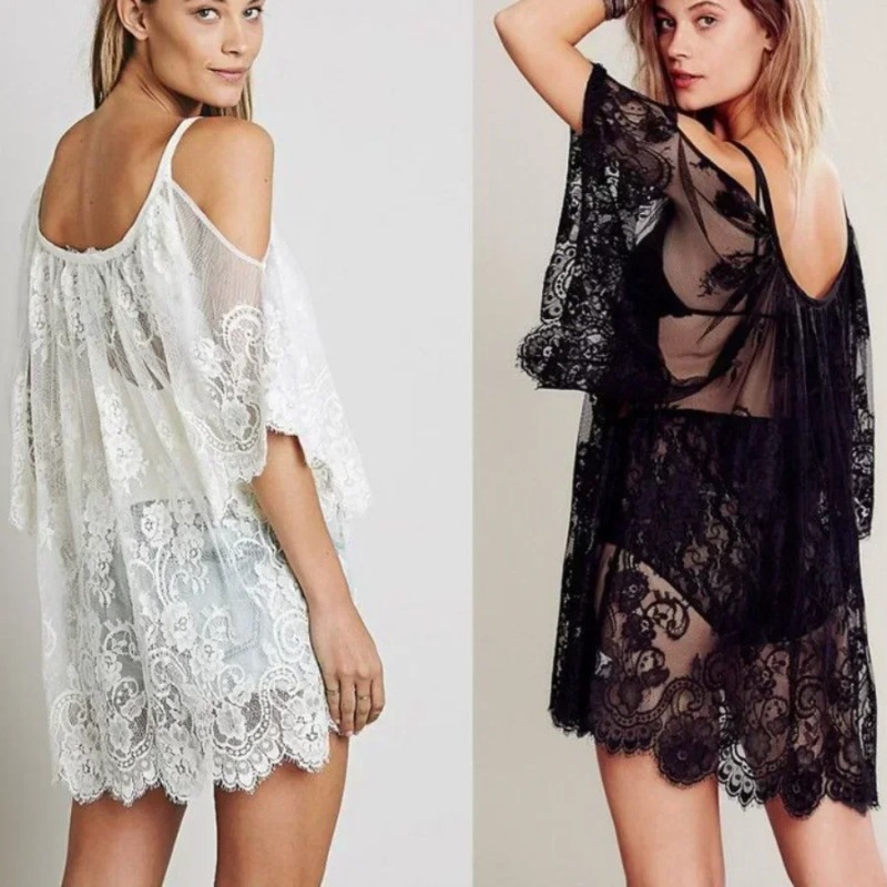 Women Sexy Lace Crochet Cover  - Boho Summer Beach Maxi Dress 评论和价格
