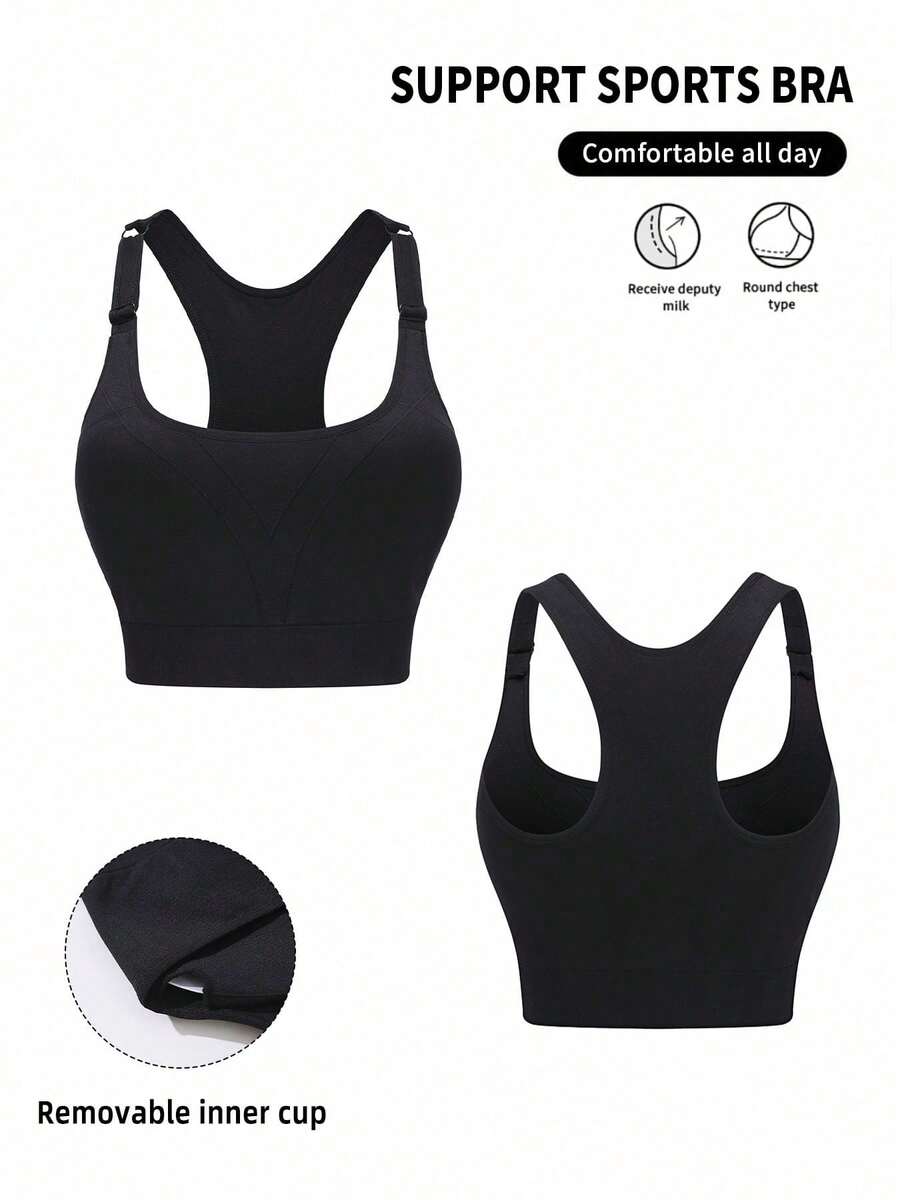 1Pcs Black Sport Solid Backles - Seamless Ribbed Workout Tank Top 评论和价格