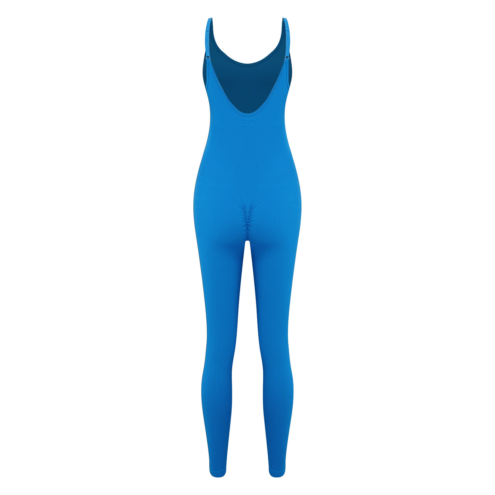 Women Yoga Workout Jumpsuit On - Seamless Ribbed Workout Tank Top 评论和价格