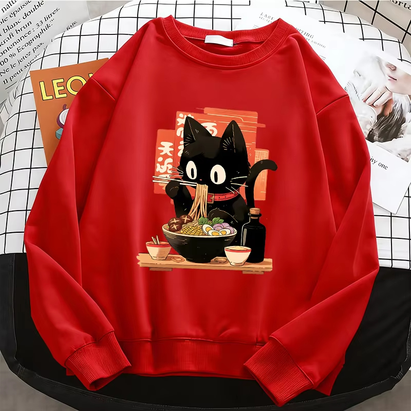 Funny Black Lamian Noodles Cat - Dresses 评论和价格