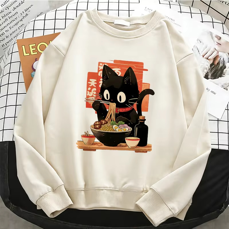 Funny Black Lamian Noodles Cat - Dresses 评论和价格