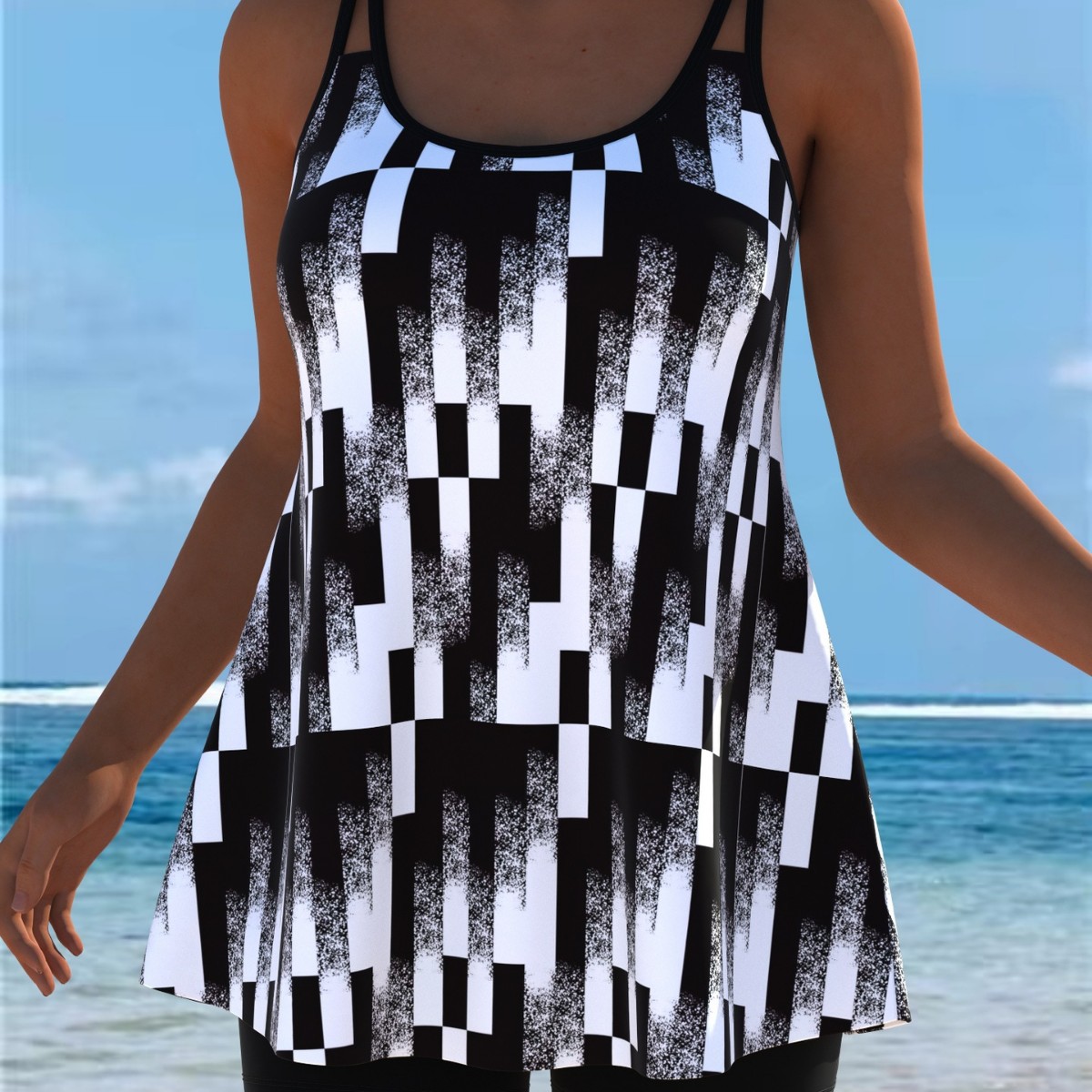 New Tankini Swimwears Tankini  - Swimwear 评论和价格