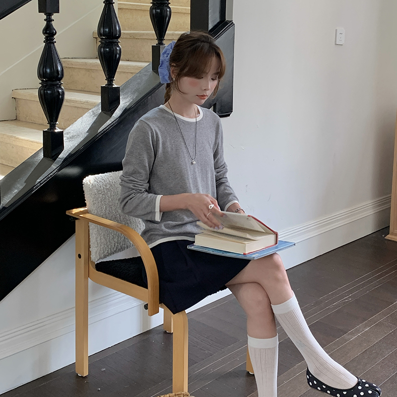 100% Cotton Women O-neck Color - Blouses 评论和价格