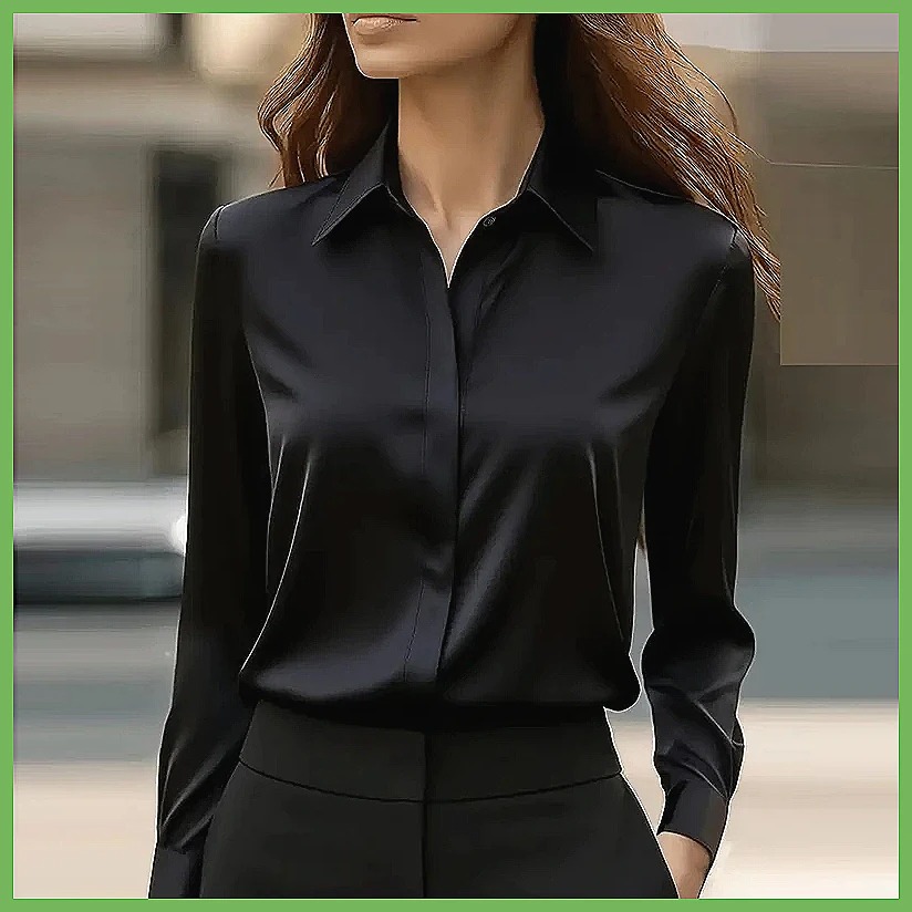 New Women's Office Blouse Long - Blouses 评论和价格