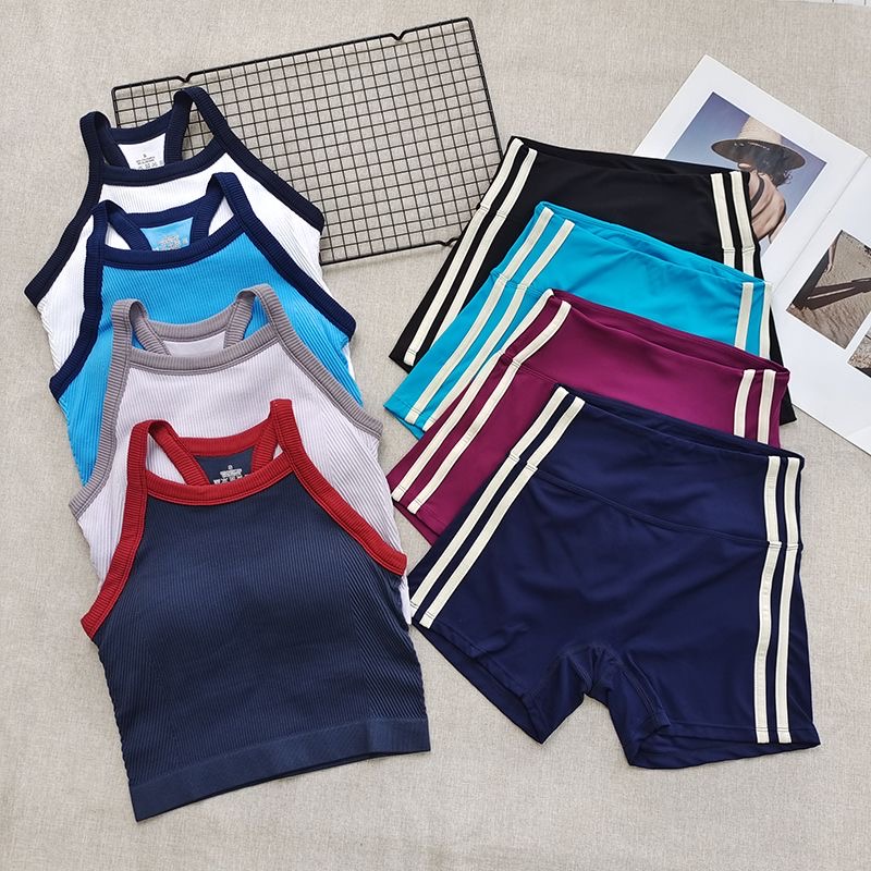 Women Ribbed Workout Sets 2 PC - Seamless Ribbed Workout Tank Top 评论和价格