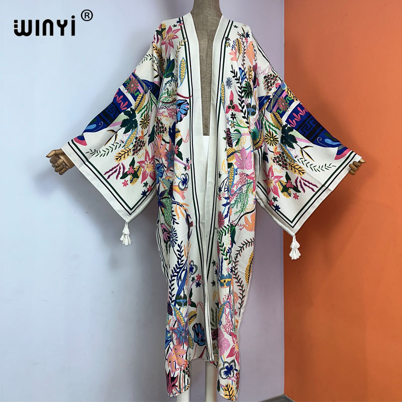 WINYI kimono new boho beach su - Boho Summer Beach Maxi Dress 评论和价格