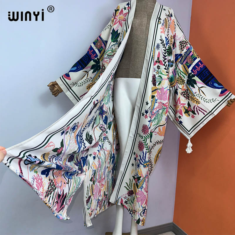 WINYI kimono new boho beach su - Boho Summer Beach Maxi Dress 评论和价格