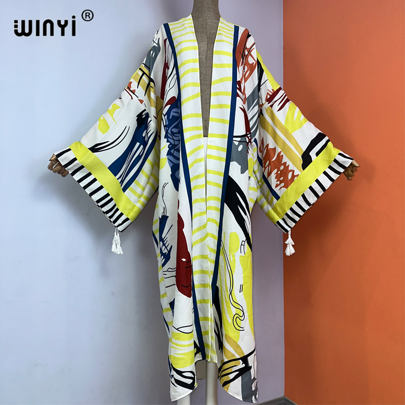 WINYI kimono new boho beach su - Boho Summer Beach Maxi Dress 评论和价格