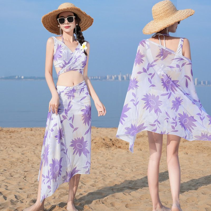 New Fashion Triangle Bikini 3P - Skirts 评论和价格