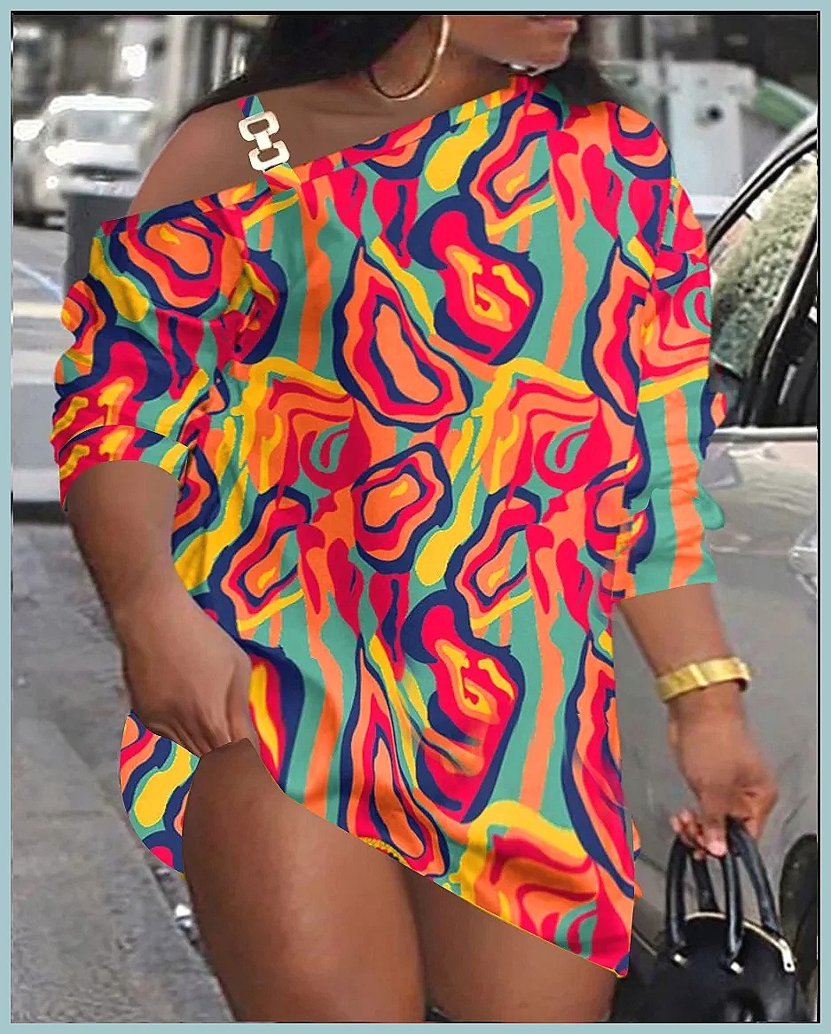 Autumn Women's Printed Mini Dr - Dresses 评论和价格