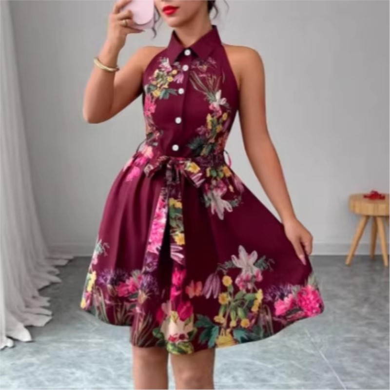 Women's Floral Dress 2026 Spri - French Vintage Floral Midi Dress 评论和价格