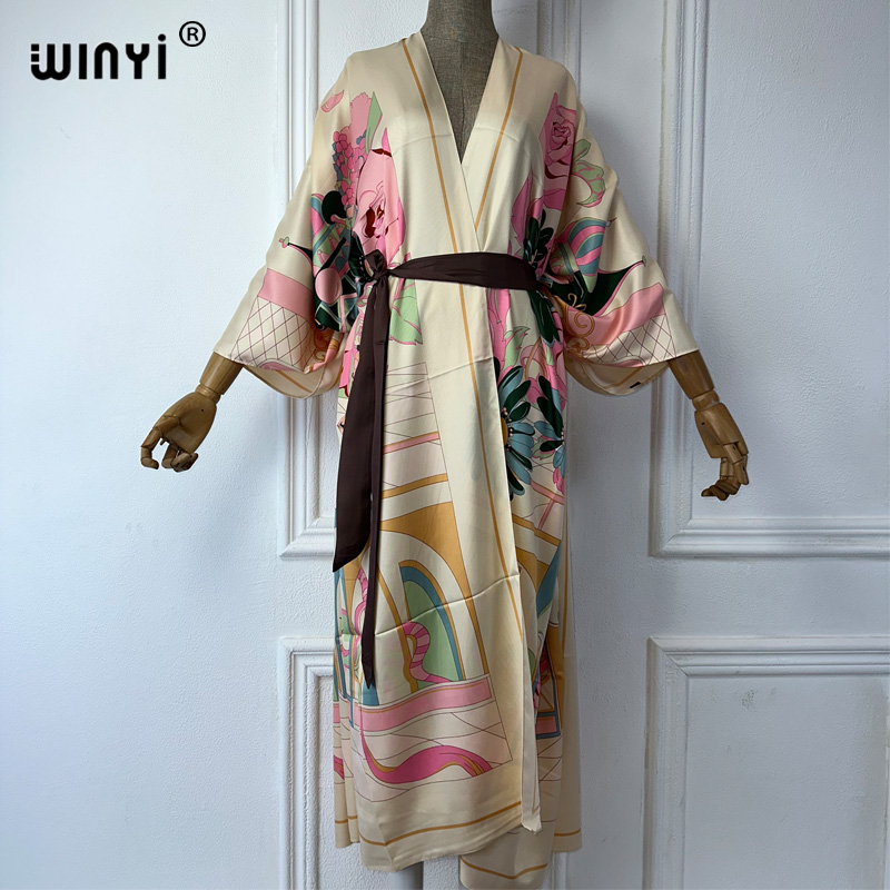 WINYI Summer Print Middle East - Boho Summer Beach Maxi Dress 评论和价格