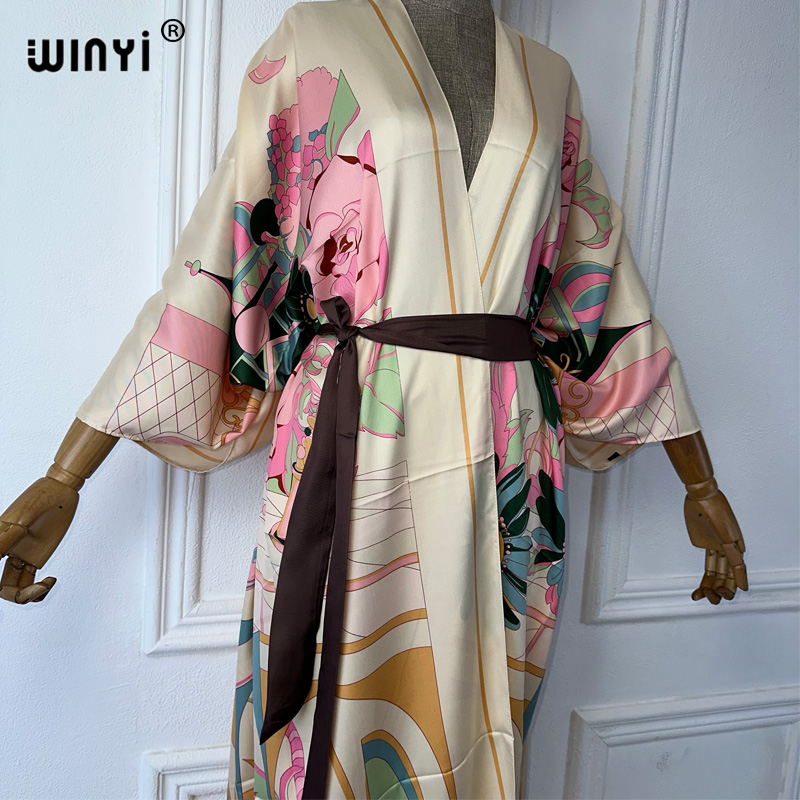 WINYI Summer Print Middle East - Boho Summer Beach Maxi Dress 评论和价格
