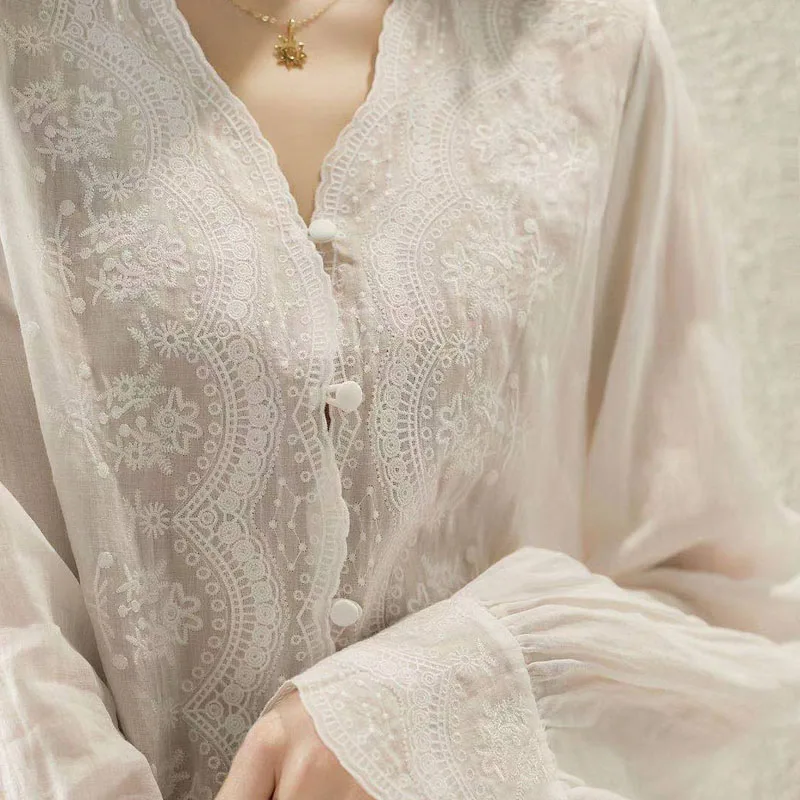 GELITAYIN V-Neck Long Sleeve L - Casual Loose Linen Shirt Dress 评论和价格