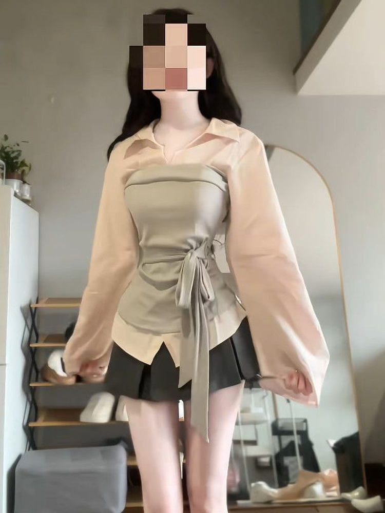 Women's plus Size Korean Style - Korean Style A Line Shirt Dress 评论和价格