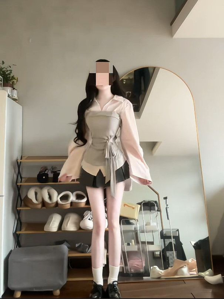 Women's plus Size Korean Style - Korean Style A Line Shirt Dress 评论和价格