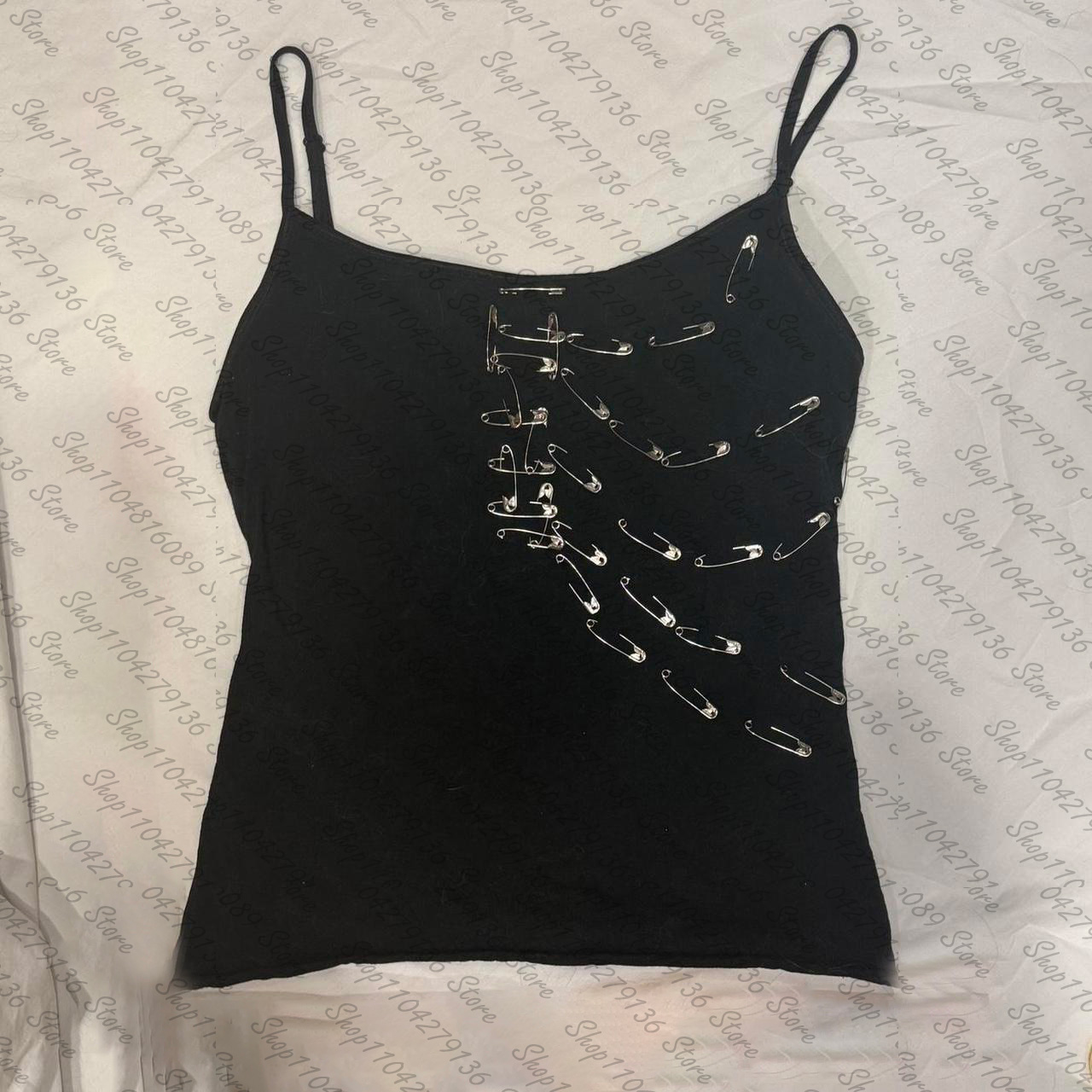 Vintage Punk Gothic Camisole T - Y2K Graphic Baby Tee Crop 评论和价格