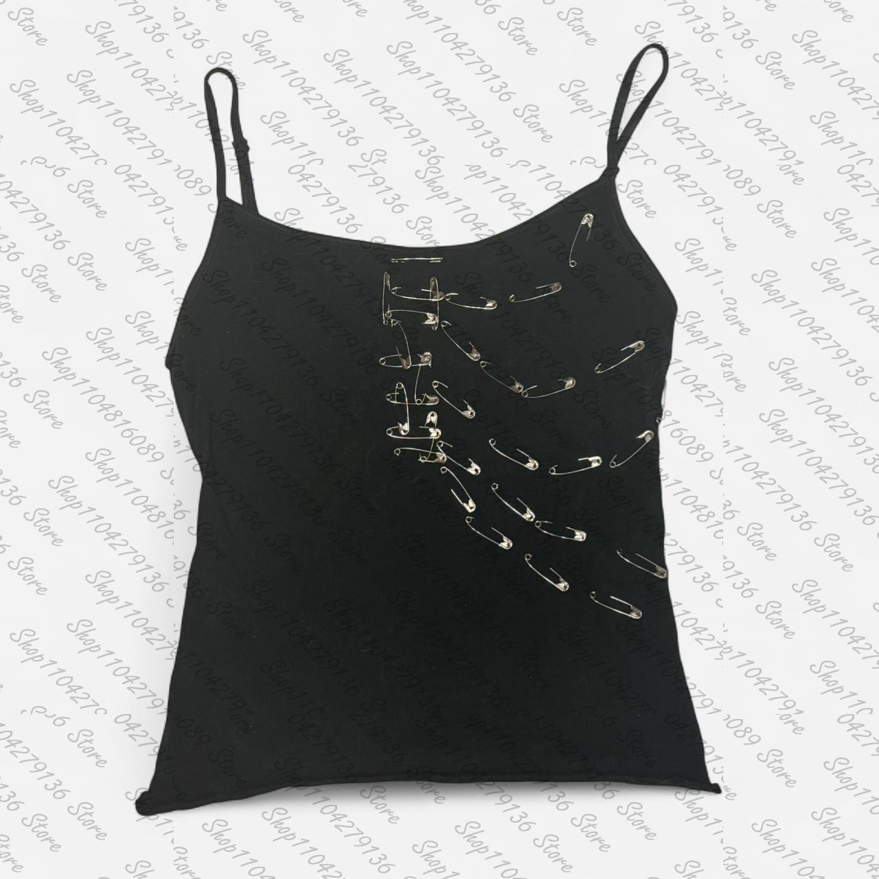 Vintage Punk Gothic Camisole T - Y2K Graphic Baby Tee Crop 评论和价格