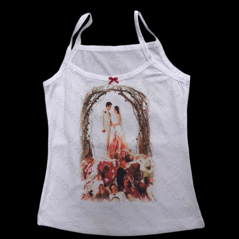 Anime Graphics Camisole Grunge - Y2K Graphic Baby Tee Crop 评论和价格