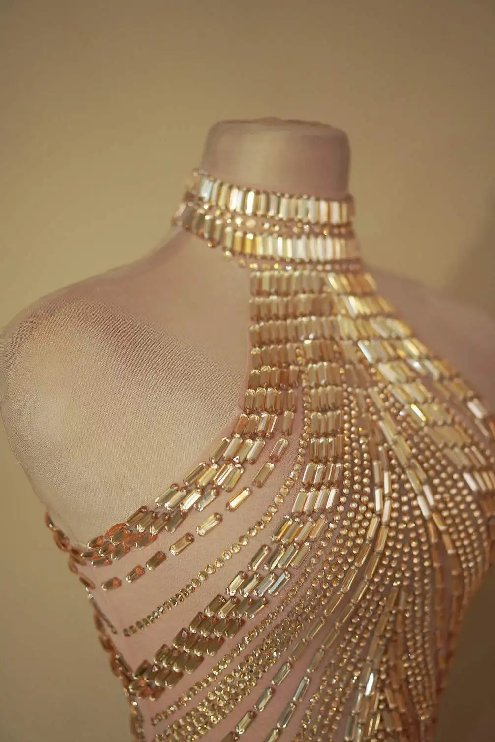 Sparkly Dress Women Stretch Rh - Sparkly Rhinestone Club Party Dress 评论和价格