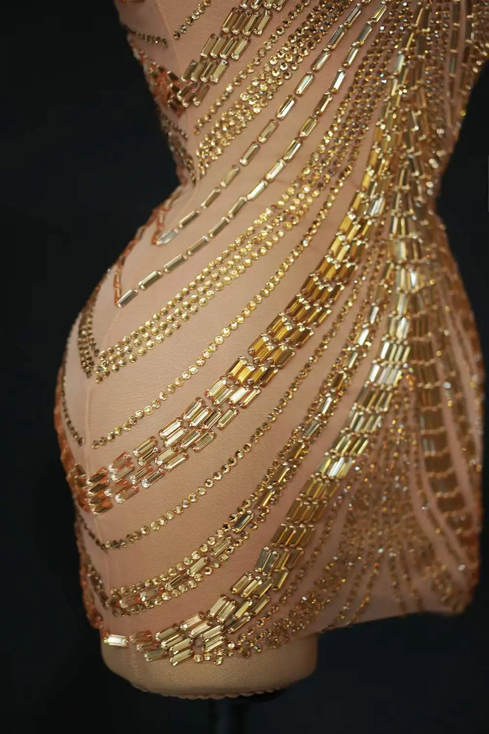 Sparkly Dress Women Stretch Rh - Sparkly Rhinestone Club Party Dress 评论和价格