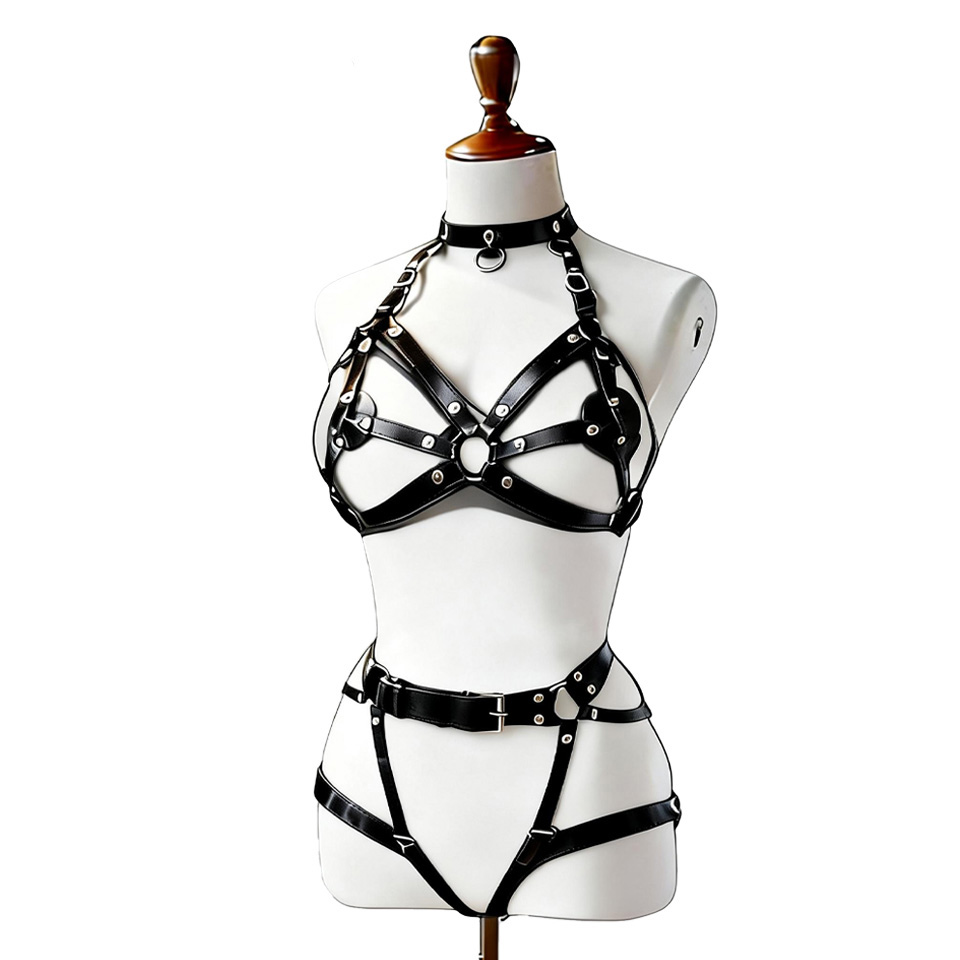Women Sexy Leather Lingerie Bo - Lingerie 评论和价格