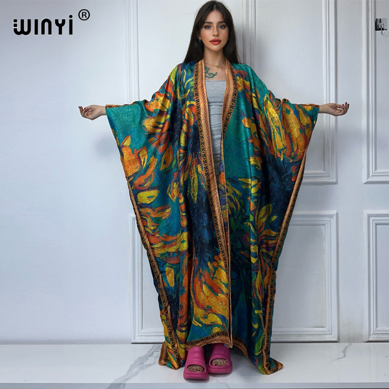 WINYI high quality boho print  - Boho Summer Beach Maxi Dress 评论和价格