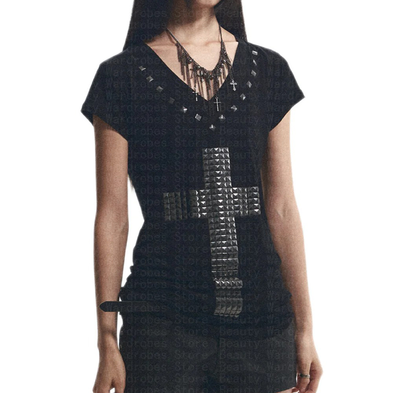 Rock Goth Unique Top Y2k Crop  - Y2K Graphic Baby Tee Crop 评论和价格