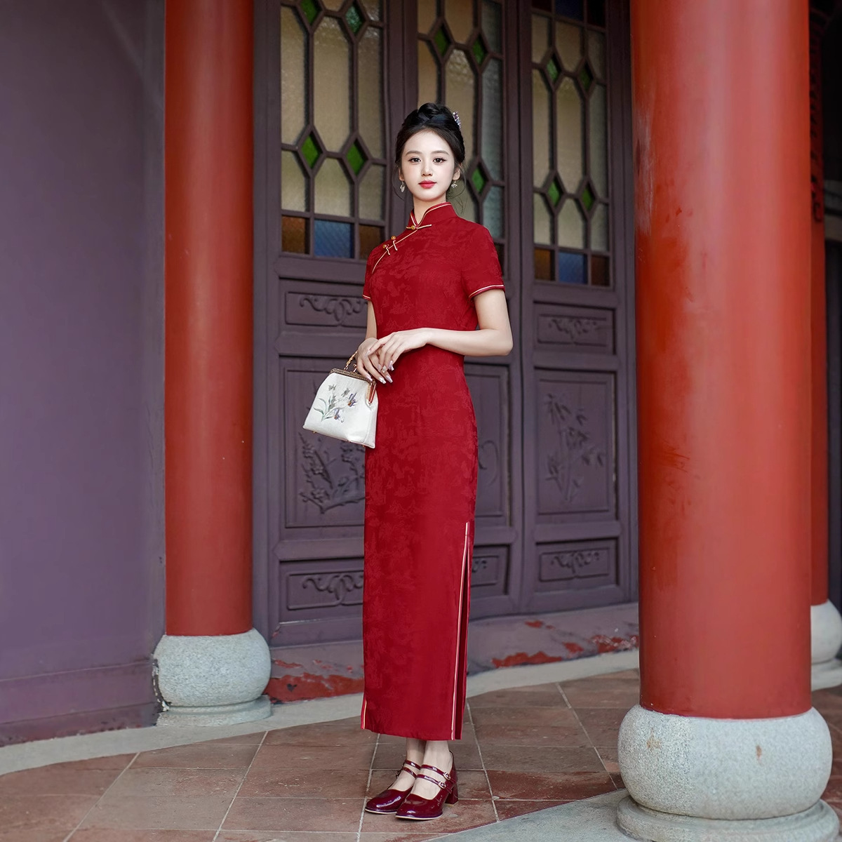New Cheongsam Long Dress Tempe - Dresses 评论和价格