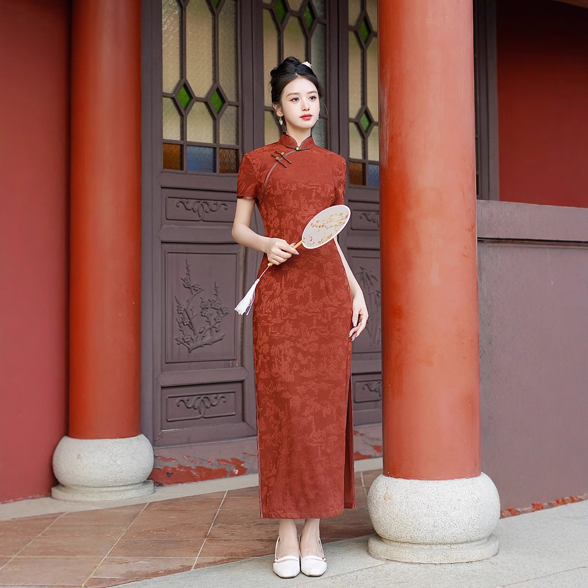 New Cheongsam Long Dress Tempe - Dresses 评论和价格